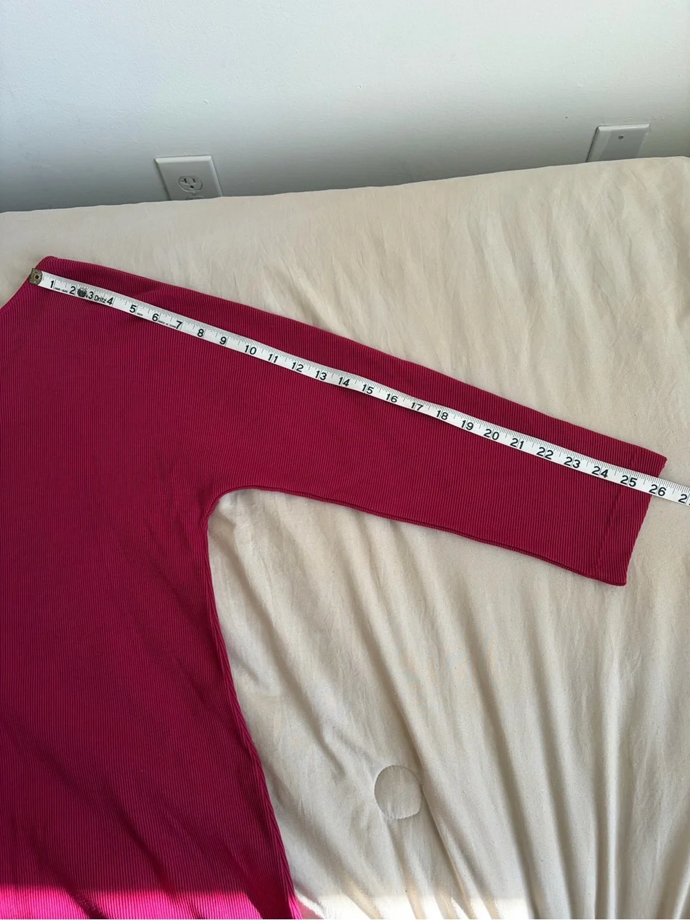 NWT M.M.LaFleur Ivana 1.0 Dress Ribbed Pima Modal Dark Fuchsia XL